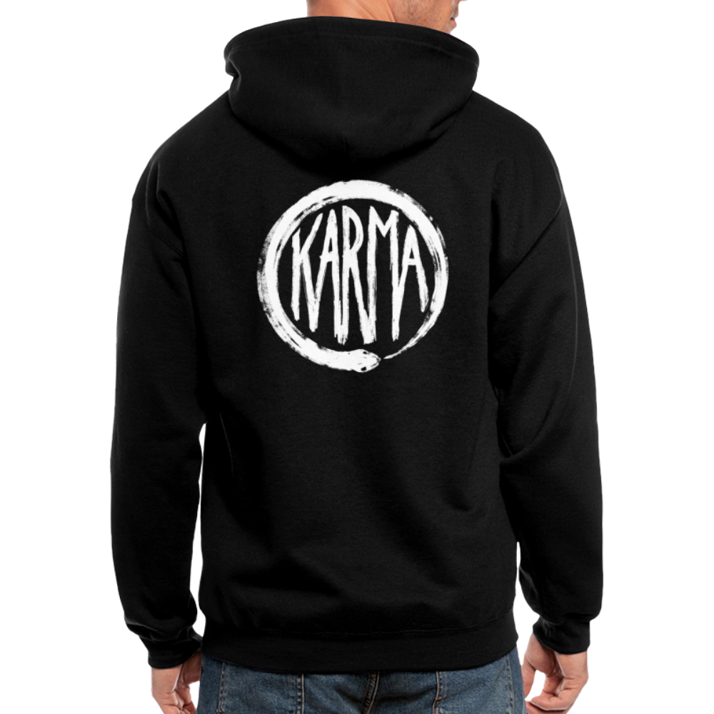 Karma Men's Zip Hoodie - black