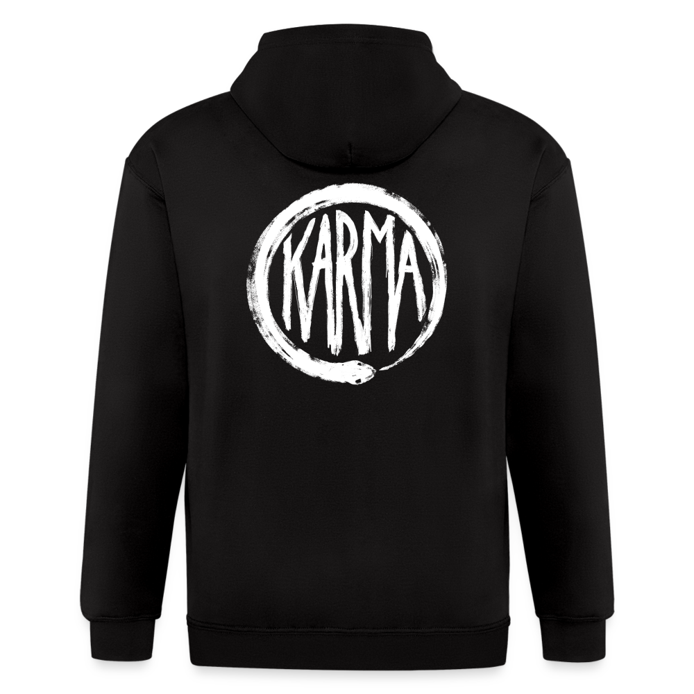 Karma Men's Zip Hoodie - black