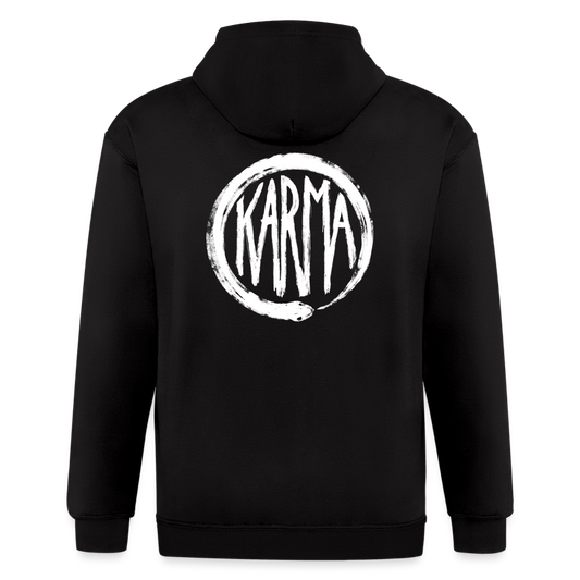 Karma Men's Zip Hoodie - black
