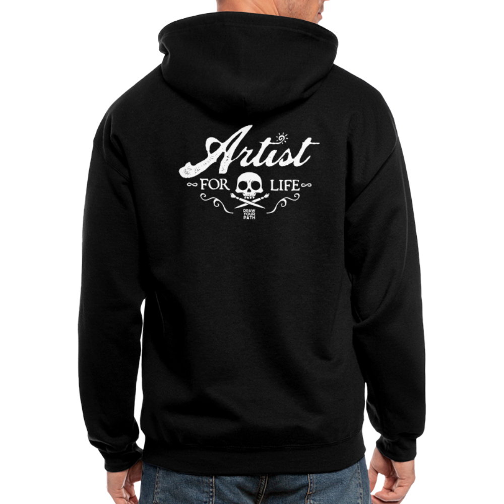 Artist for Life Men's Zip Hoodie - black