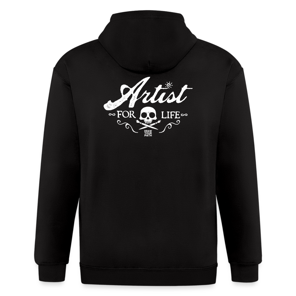 Artist for Life Men's Zip Hoodie - black